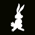 Glitter Tattoo Stencil - Rabbit
