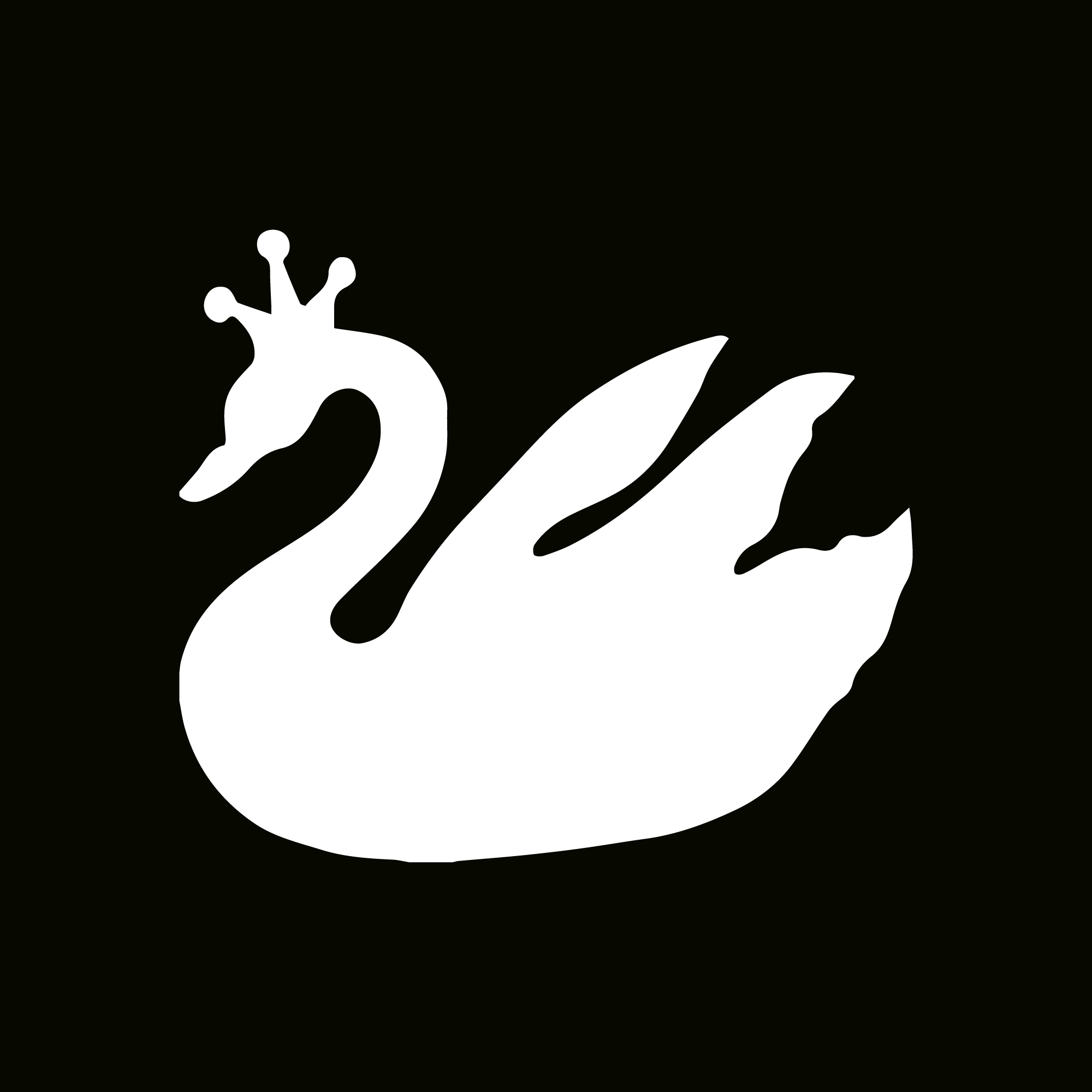 Glitter Tattoo Stencil -  Swan