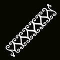 Glitter Tattoo Stencil - Hearts
