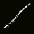 Glitter Tattoo Stencil - Barbed Wire