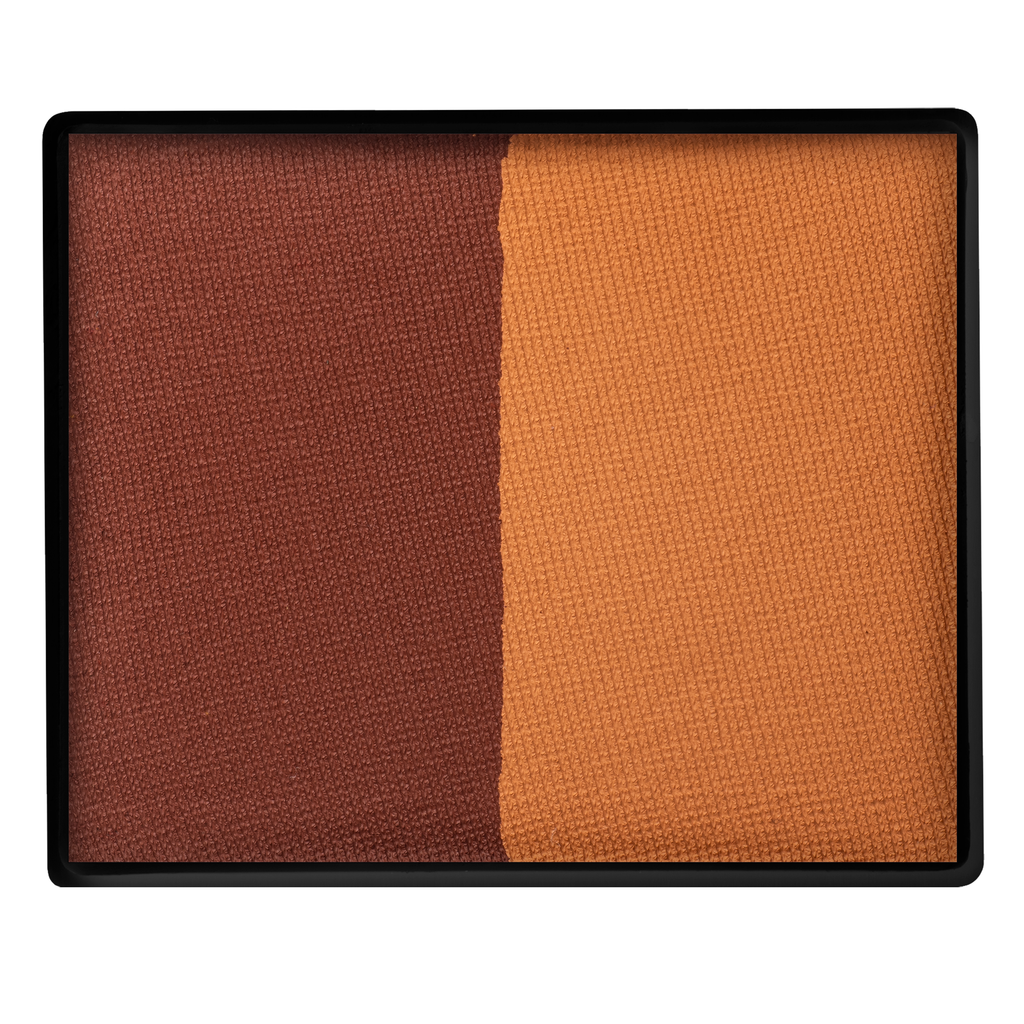Face Paint Split Cake - Brown and Mid Brown