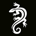 闪光纹身模板 - 蜥蜴