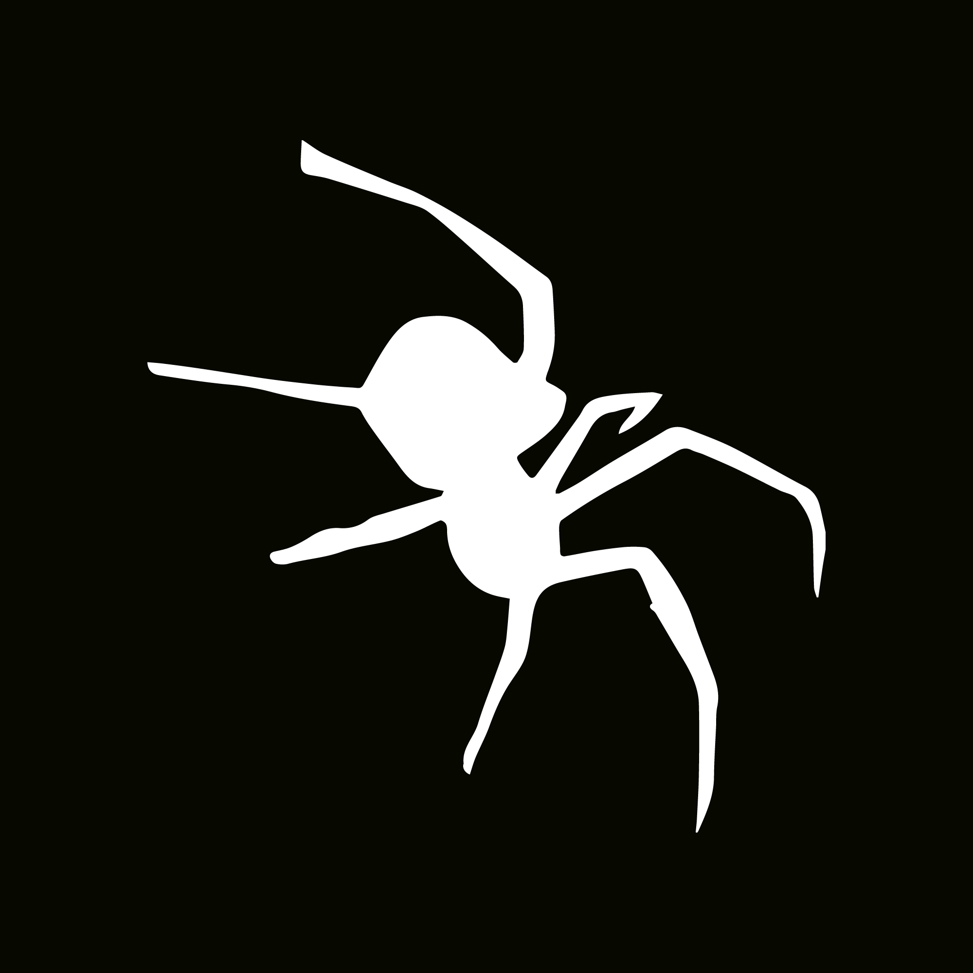 Glitter Tattoo Stencil - Real Spider