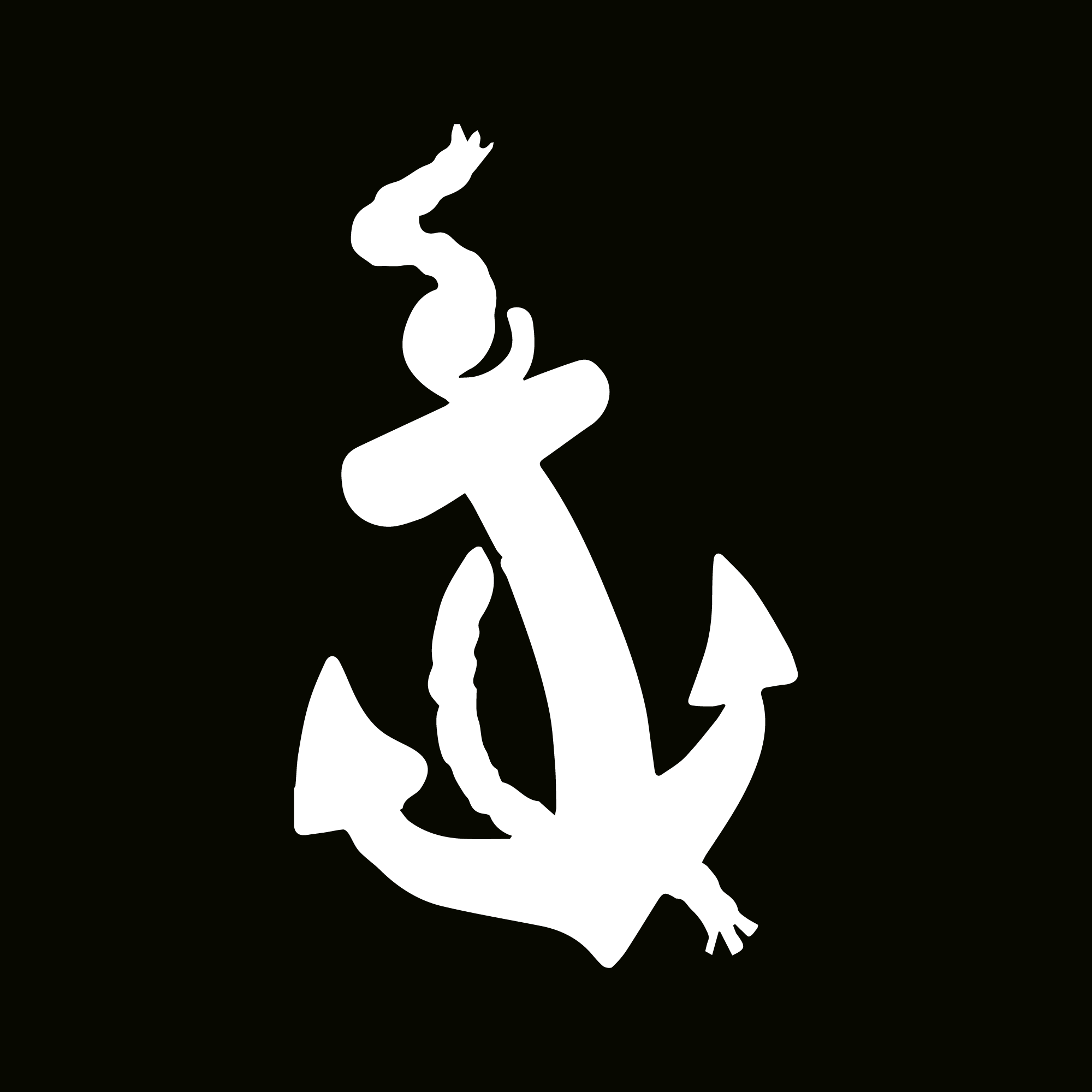 闪光纹身模板 - 锚