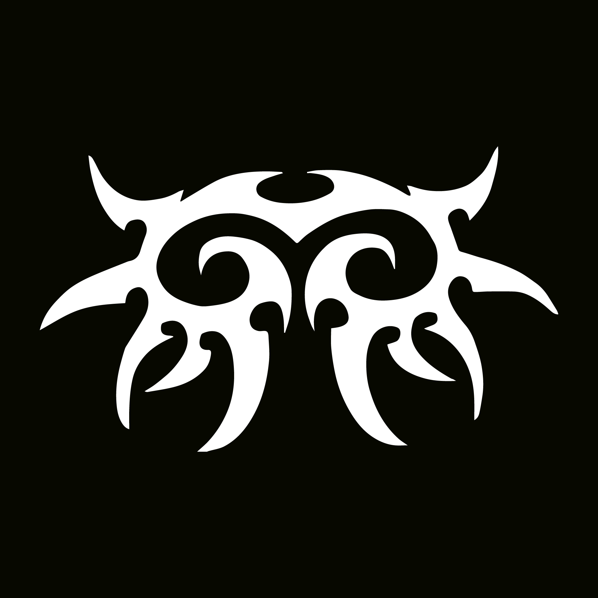 闪光纹身模板 - 部落风二件套