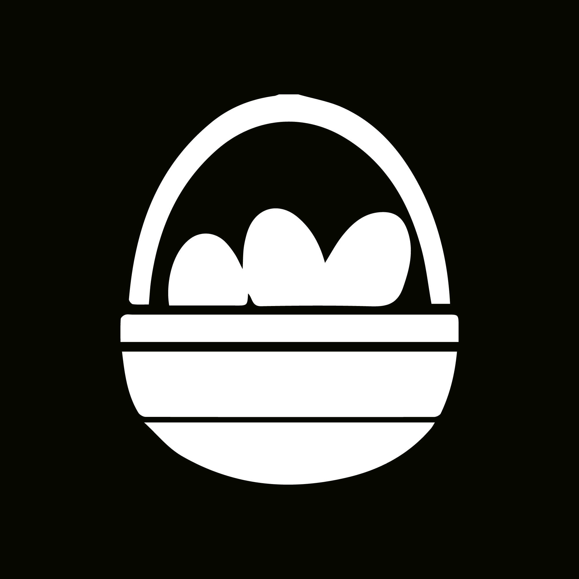 Glitter Tattoo Stencil - Easter Basket