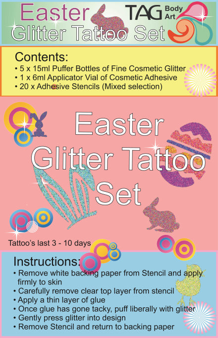 Glitter Tattoo Party Kit - Easter