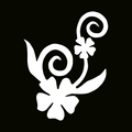 闪光纹身模板 - 花舞