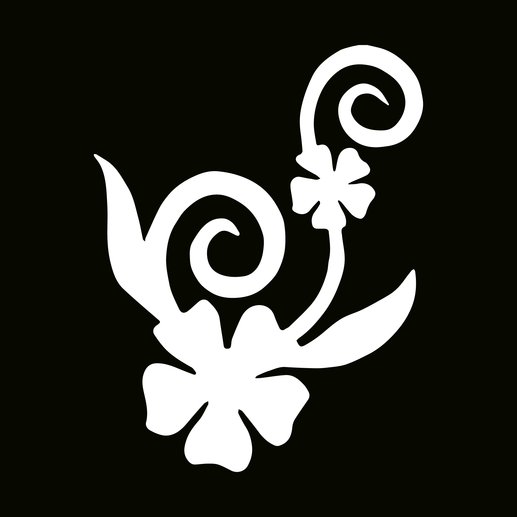 闪光纹身模板 - 花舞