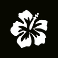 Glitter Tattoo Stencil - Hibiscus