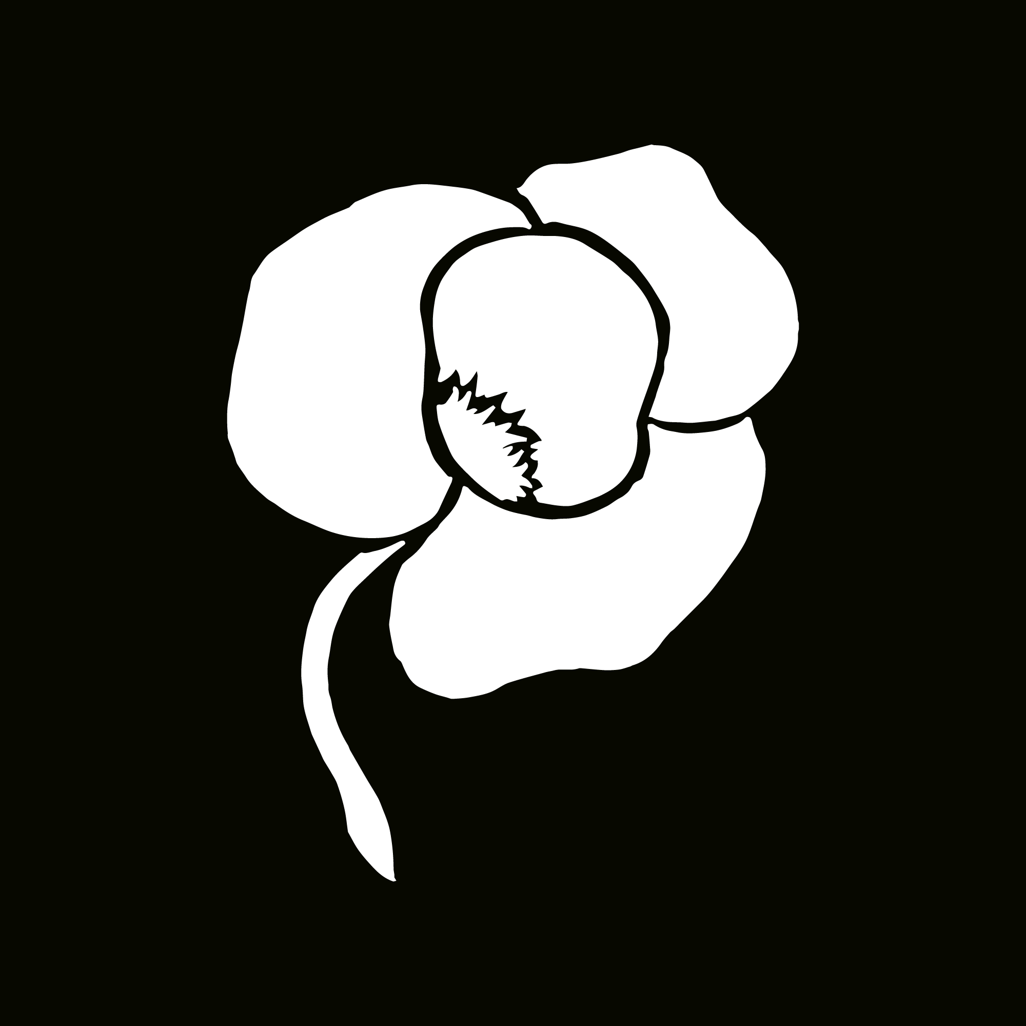 闪光纹身模板 - 虞美人