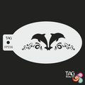 Face Paint Stencil - Dolphin Crown