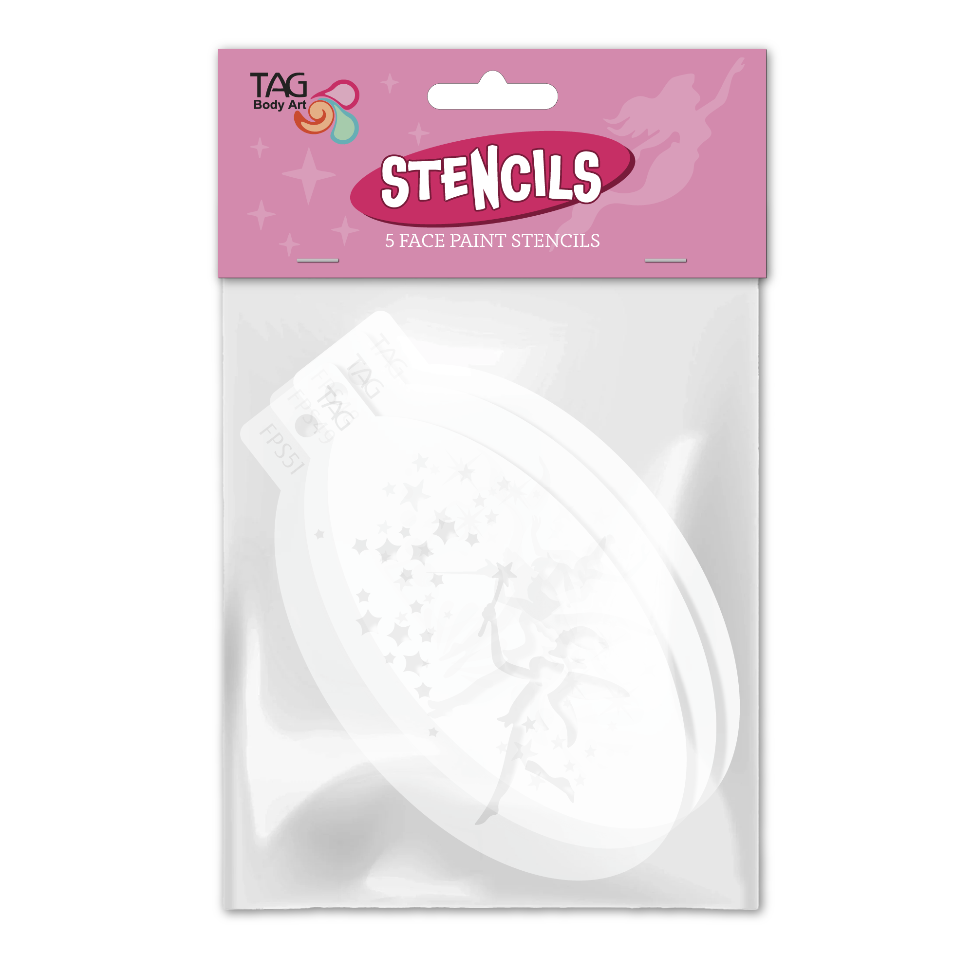 Face Paint Stencil Pack - Girls - 5 Pack