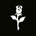 Glitter Tattoo Stencil - Rose Bud