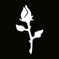 Glitter Tattoo Stencil - Rose Closed