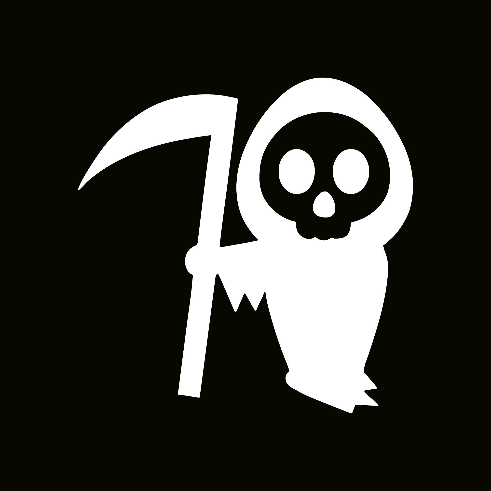 Glitter Tattoo Stencil - Grim Reaper