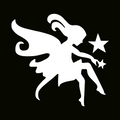闪光纹身模板 - 星星仙女