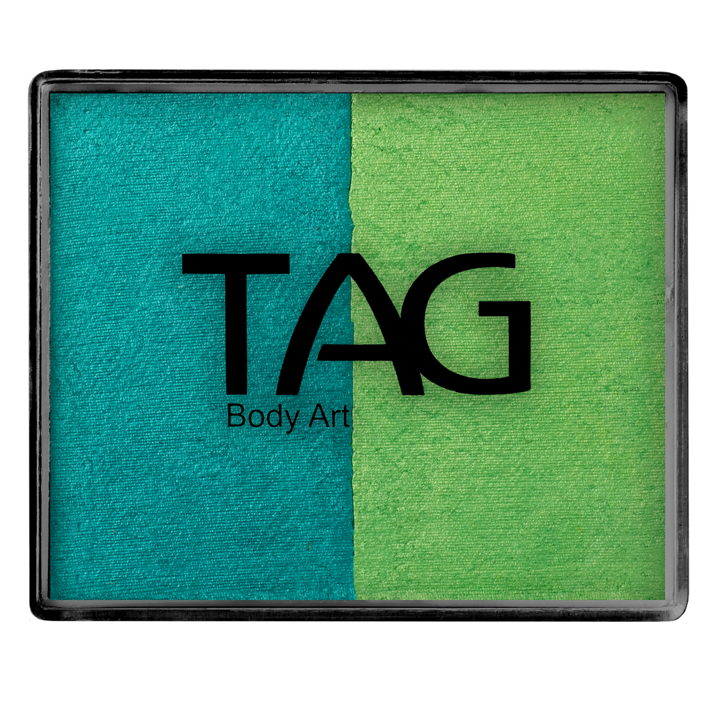 Face Paint Split Cake - Pearl Green and Pearl Lime