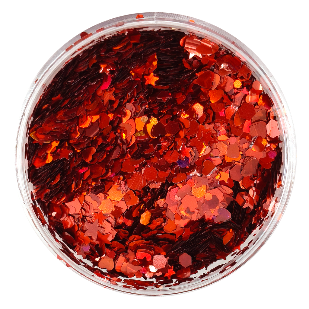 Red Chunky Glitter