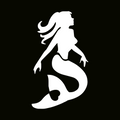 闪光纹身模板 - 美人鱼