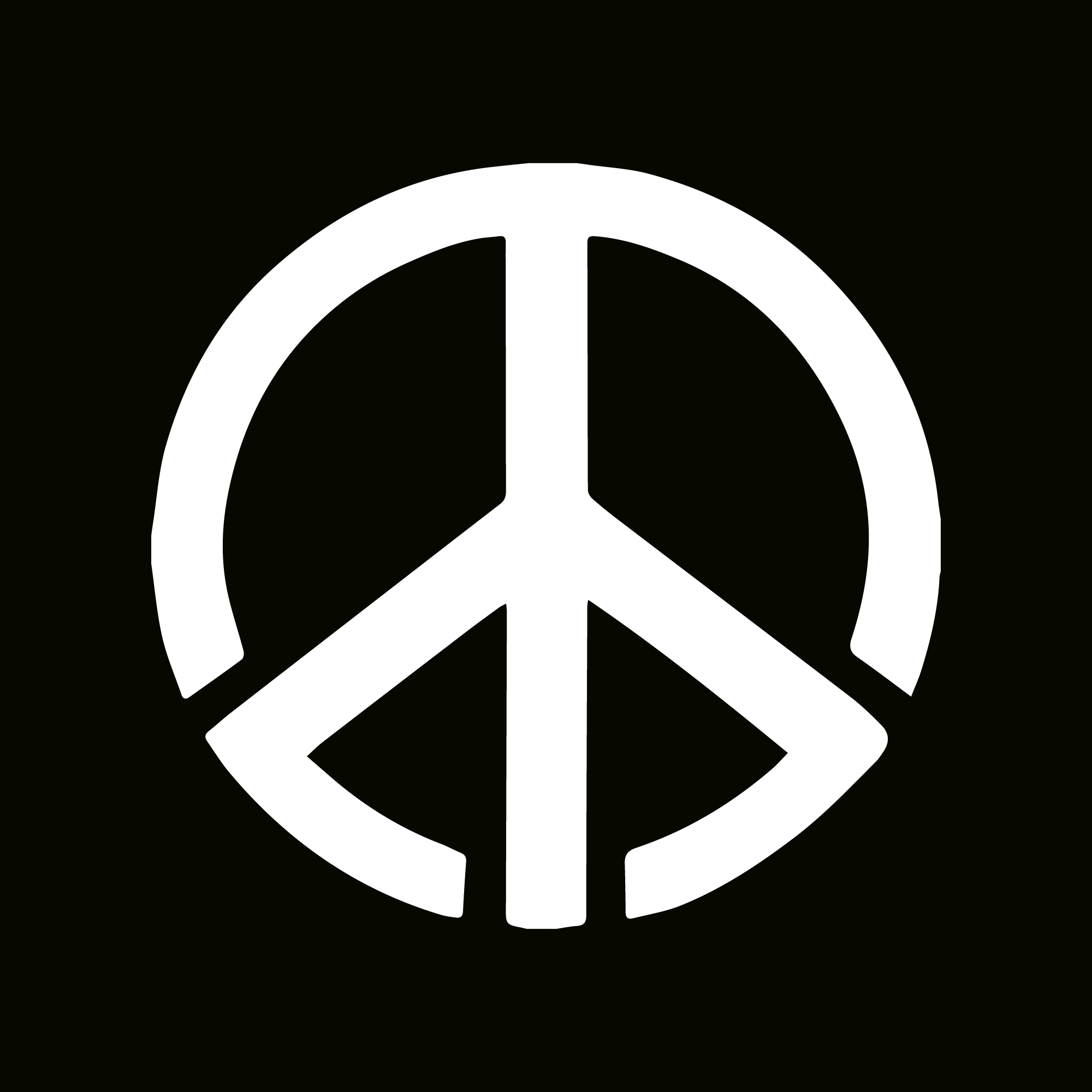 闪光纹身模板 - 和平