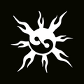 闪光纹身模板 - 阴阳太阳