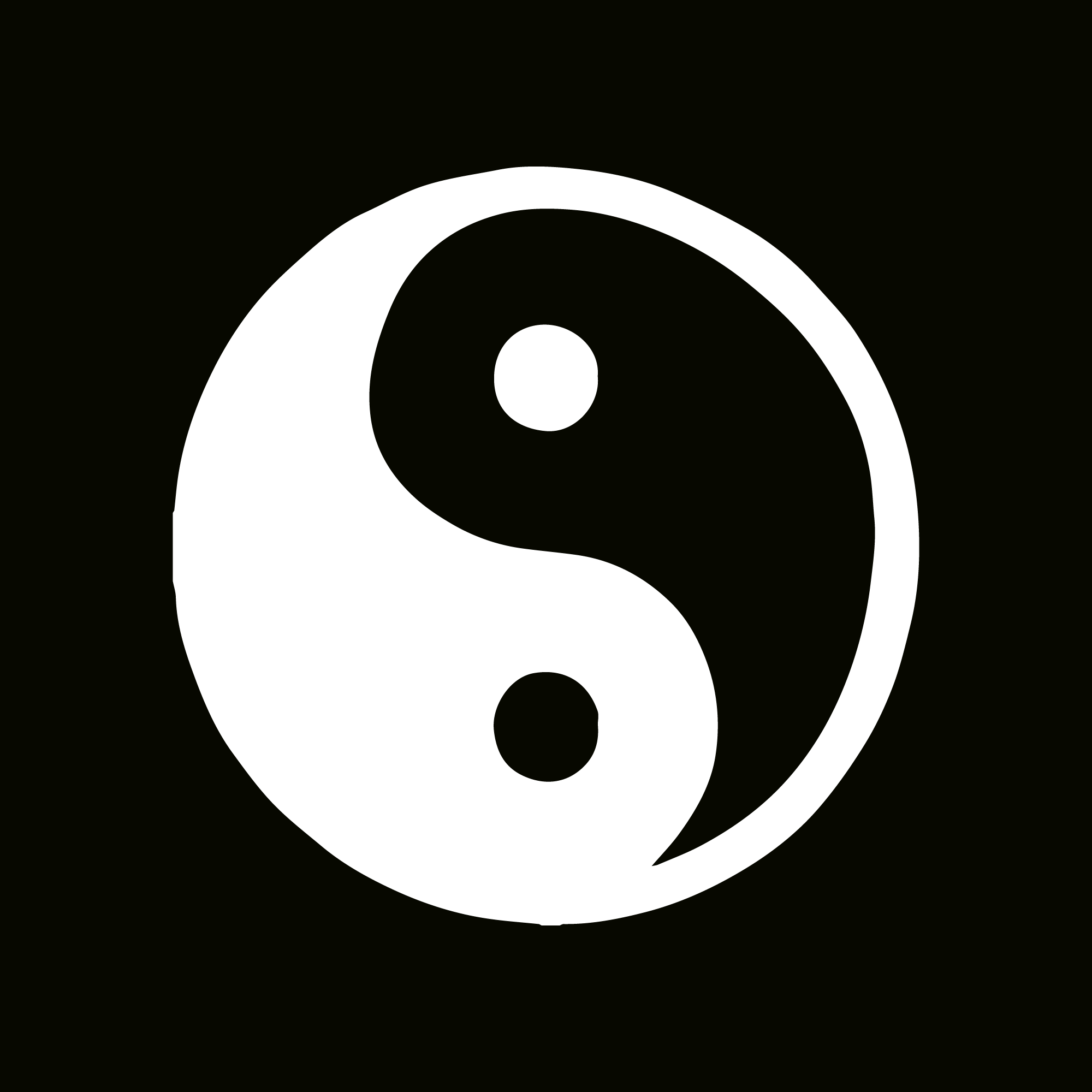 Glitter Tattoo Stencil - Ying Yang