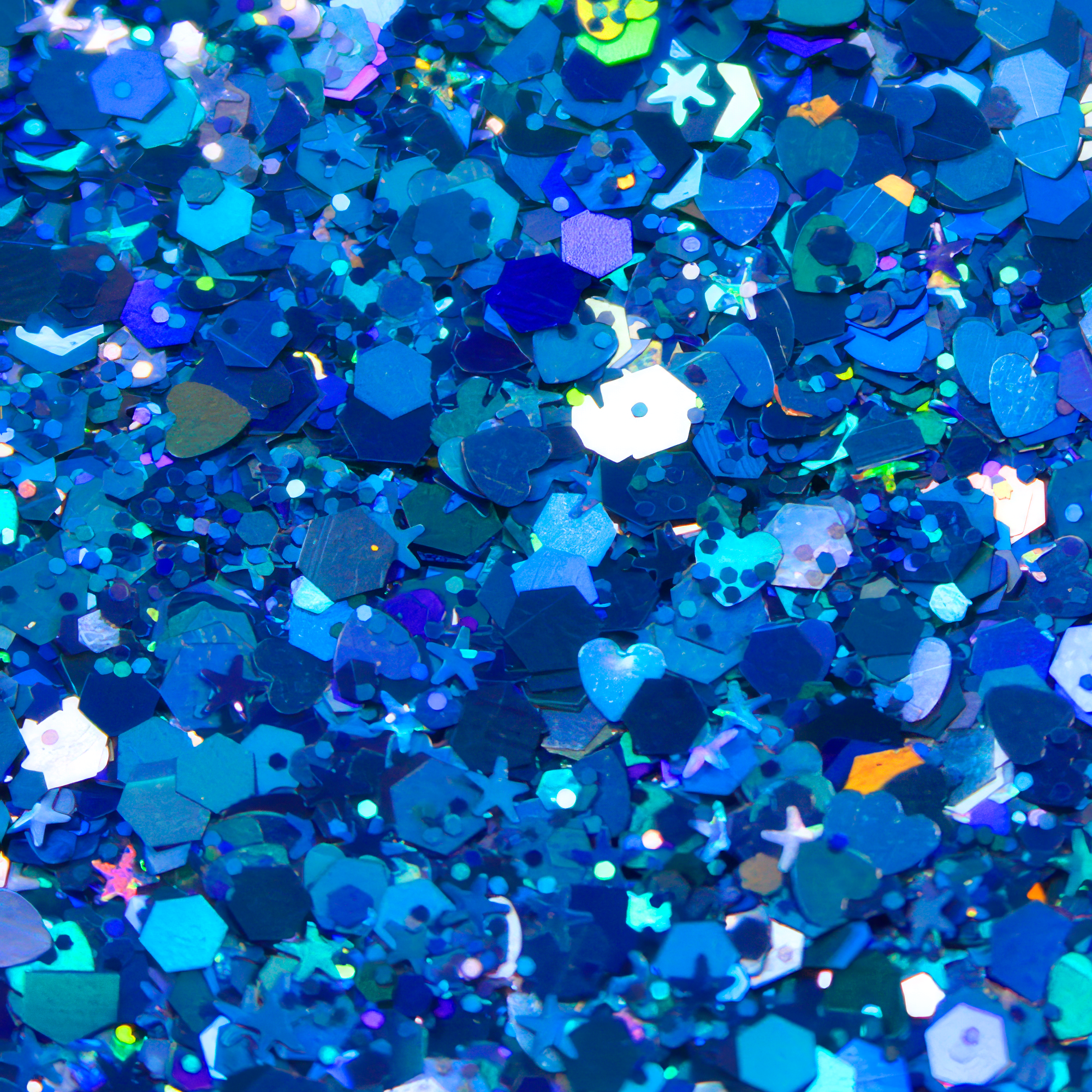 Blue Chunky Glitter Gel